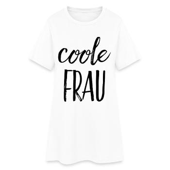 Femme cool - Robe T-shirt Femme - blanc - Devant