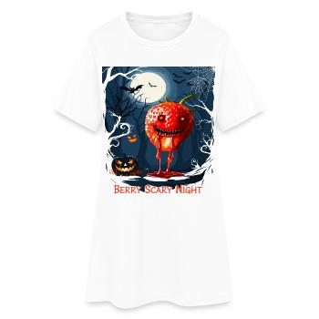 Halloween Zombie Fraise - Robe T-shirt Femme - blanc - Devant