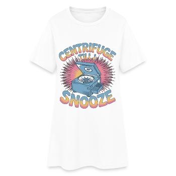Technicien de laboratoire Centrifugeuse jusqu’à I Travail de laboratoire - Robe T-shirt Femme - blanc - Devant