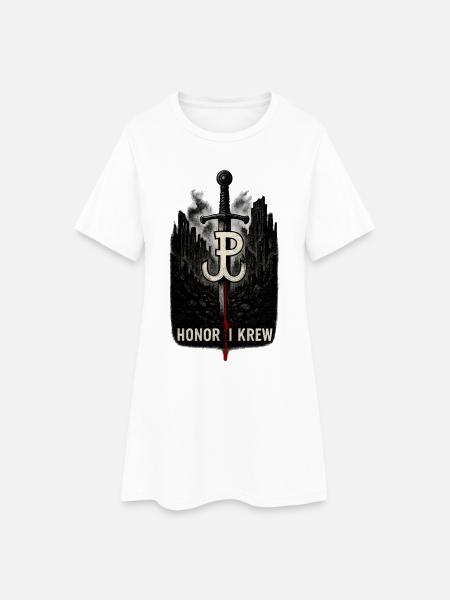 Honor i Krew Art de la résistance polonaise - Robe T-shirt Femme - blanc