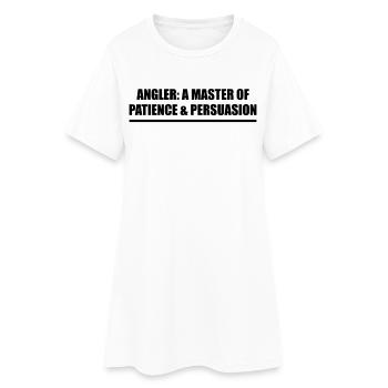 Pêcheur : Maître de la patience et de la persuasion - Robe T-shirt Femme - blanc - Devant