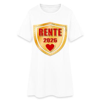 Pension 2026 Collègue retraité - Robe T-shirt Femme - blanc - Devant