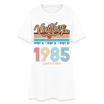 1985 Vintage Original Birthday Retro Gift - Women’s T-Shirt Dress - white - Front