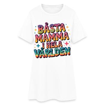 Meilleure maman du monde entier - Robe T-shirt Femme - blanc - Devant