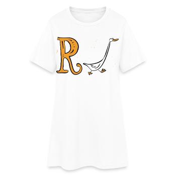 Rente actuelle 2026 - Retraite - Rente - Robe T-shirt Femme - blanc - Devant