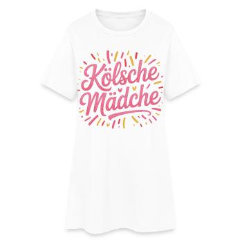 Cologne Filles Carnaval Cologne Filles - Robe T-shirt Femme - blanc - Devant