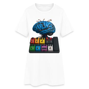PEDALBOARD BRAIN - sound & vision - Robe T-shirt Femme - blanc - Devant