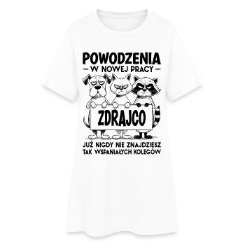 Nouveau travail Adieu Cadeau d’adieu Collègue - Robe T-shirt Femme - blanc - Devant