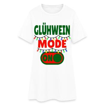 Glühwein Mode ON - Robe T-shirt Femme - blanc - Devant