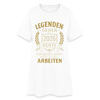 Les légendes prennent leur retraite en 2026 T-shirt tri-mélange - Robe T-shirt Femme - blanc - Devant