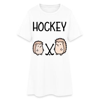 BALL SPORTS HOCKEY HEDGEHOGS - Women’s T-Shirt Dress - white - Front