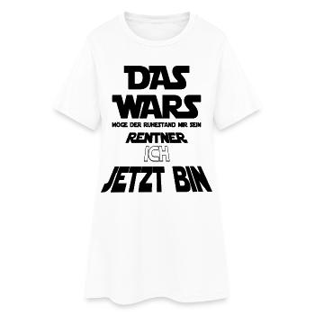 T-shirt retraité drôle – Cadeau de retraite – Humo - Robe T-shirt Femme - blanc - Devant
