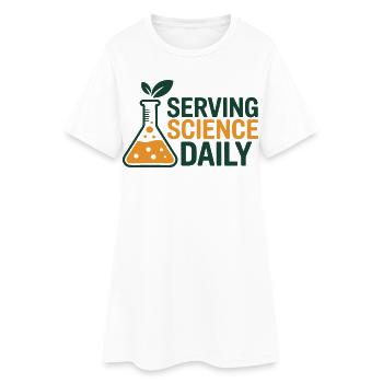 Registered Dietitian Evidence-Based Nutrition Gear - Women’s T-Shirt Dress - white - Front