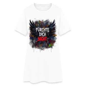FEAR NOT Grunge Wings Splatter Art - Robe T-shirt Femme - blanc - Devant