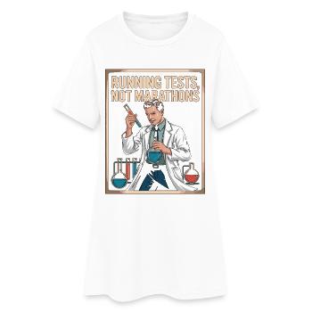 Technicien de laboratoire réalisant des tests Technologue médical - Robe T-shirt Femme - blanc - Devant
