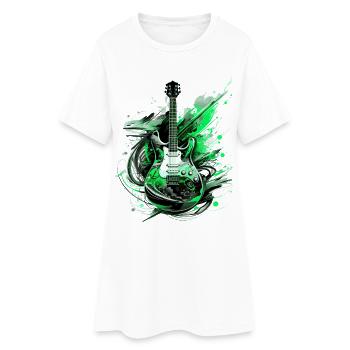 guitare électrique guitare guitariste instrument de musique rock - Robe T-shirt Femme - blanc - Devant