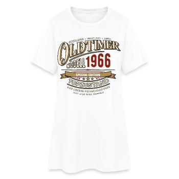Oldtimer Modell 1966 | Geburtstag Geschenk - Frauen T-Shirt-Kleid - Weiß - Vorne