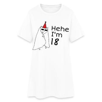 18 ans anniversaire - Cadeau 18e anniversaire - Robe T-shirt Femme - blanc - Devant