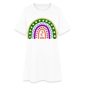 Quand l’amour devient vie - Bébé 2026 - Robe T-shirt Femme - blanc - Devant