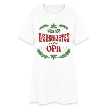 First Christmas as Grandpa – Vintage Christmas - Women’s T-Shirt Dress - white - Front