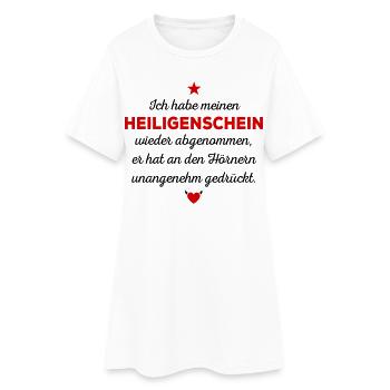 J’ai enlevé mon halo à nouveau - Robe T-shirt Femme - blanc - Devant