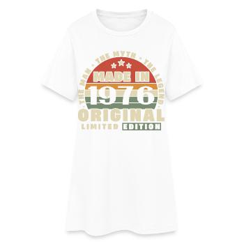 1976 Vintage Retro Birthday Gift - Women’s T-Shirt Dress - white - Front