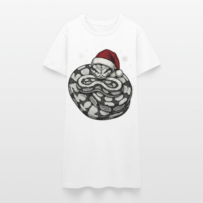 Serpent roi python roi de Noël Python boule Robe T-shirt Femme