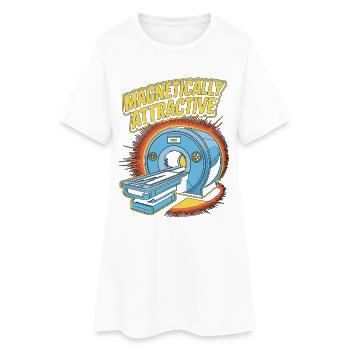 MRI Tech Magnetically Attractive Radiographer - Women’s T-Shirt Dress - white - Front
