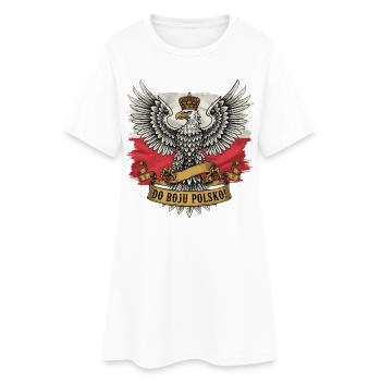 Pour la Pologne dans l’aigle de bataille - Robe T-shirt Femme - blanc - Devant