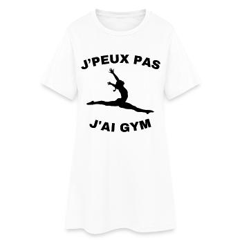 Gymnastique Cadeau Je Peux Pas J'ai Gym - Robe T-shirt Femme - blanc - Devant