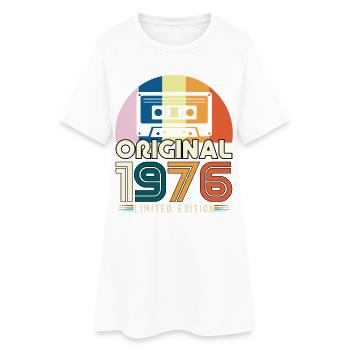 50 ans Anniversaire 1976 Vintage Original Cadeau - Robe T-shirt Femme - blanc - Devant