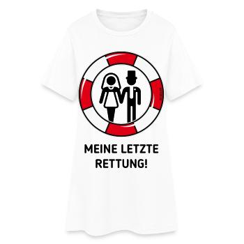 Mon dernier recours ! (Mariage des jeunes mariés / POS3C) - Robe T-shirt Femme - blanc - Devant