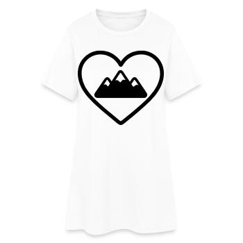 Mountain Heart - Women’s T-Shirt Dress - white - Front