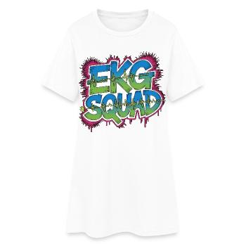 Cardiac Tech EKG Squad Pacemaker Technician - Frauen T-Shirt-Kleid - Weiß - Vorne