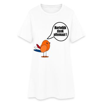 Néerlandais. Merci beaucoup. - Robe T-shirt Femme - blanc - Devant