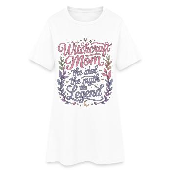 Witchcraft Mom L’idole Le Mythe Lecture du Tarot - Robe T-shirt Femme - blanc - Devant