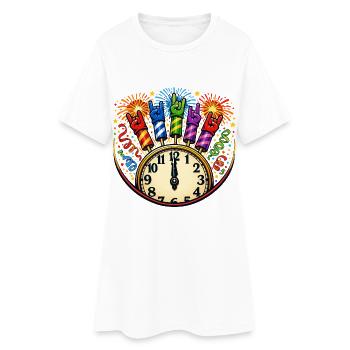 Bonne année - Rock n Roll - Robe T-shirt Femme - blanc - Devant