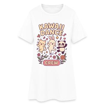 T-shirt de la Kawaii Dance Crew, fête de danse d’animaux mignons - Robe T-shirt Femme - blanc - Devant