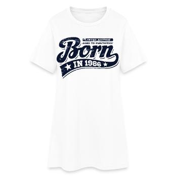Né en 1986 - Anniversaire - Édition limitée - Robe T-shirt Femme - blanc - Devant