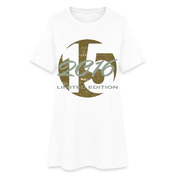 15e anniversaire 2011 cadeau garçons et filles - Robe T-shirt Femme - blanc - Devant