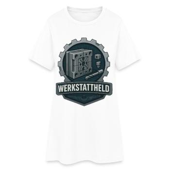 Werkstattheld, Werkzeugbau Profi - Women’s T-Shirt Dress - white - Front