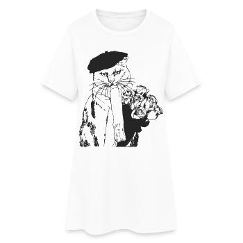 M. VOLE VOTRE FILLE - Robe T-shirt Femme - blanc - Devant