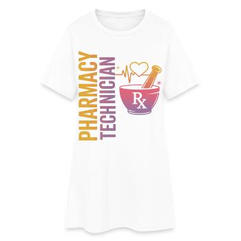 Illustration de technicien en pharmacie - Robe T-shirt Femme - blanc - Devant