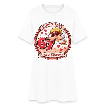 Cupidon Days 67 Love Drôle Cadeau de la Saint-Valentin - Robe T-shirt Femme - blanc - Devant