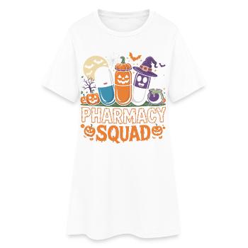 Pharma Squad Halloween Kollektion - Frauen T-Shirt-Kleid - Weiß - Vorne