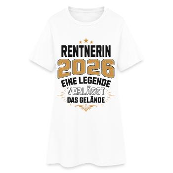 Pensioner 2026 Pension Pensioner Legend Retirement - Women’s T-Shirt Dress - white - Front