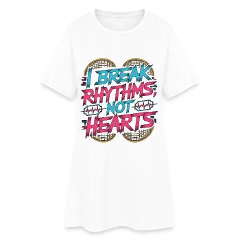 Cardiac Tech I Break Rhythms Pacemaker Technician - Frauen T-Shirt-Kleid - Weiß - Vorne