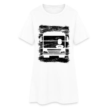 Chauffeur de bus - Robe T-shirt Femme - blanc - Devant