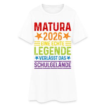Matura 2026 : Une légende quitte l’enceinte de l’école - Robe T-shirt Femme - blanc - Devant