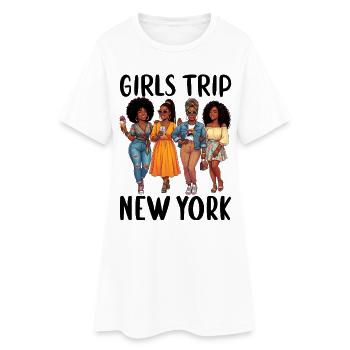 Voyage des filles à New York - Robe T-shirt Femme - blanc - Devant